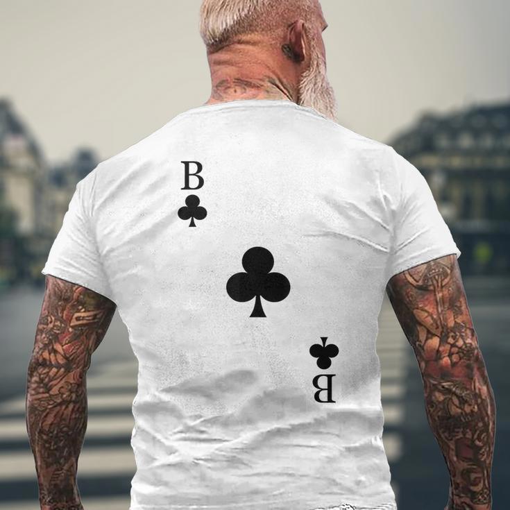 Playing Card Cross Bube Card Game Day Carnival Costume T-Shirt mit Rückendruck Geschenke für alte Männer