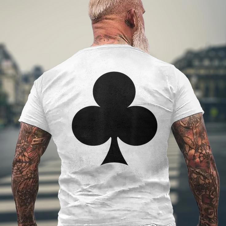 Playing Card Cross Heart Checked Spades Carnival Group Costume Card S T-Shirt mit Rückendruck Geschenke für alte Männer