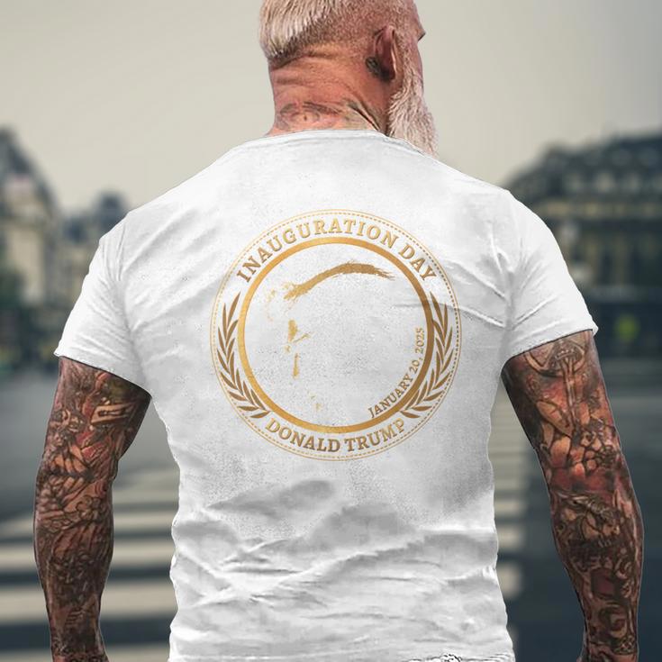 President Trump Inauguration Day 2025 Commemorative Graphic T-Shirt mit Rückendruck Geschenke für alte Männer