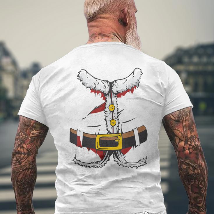 Santa Claus Costume Santa Claus Costume Father Christmas T-Shirt mit Rückendruck Geschenke für alte Männer