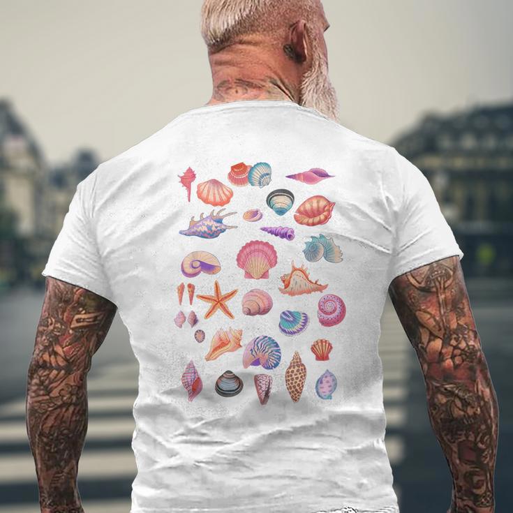 Shell Collector Seashell Beach Shelter Shell Shell Shell T-Shirt mit Rückendruck Geschenke für alte Männer