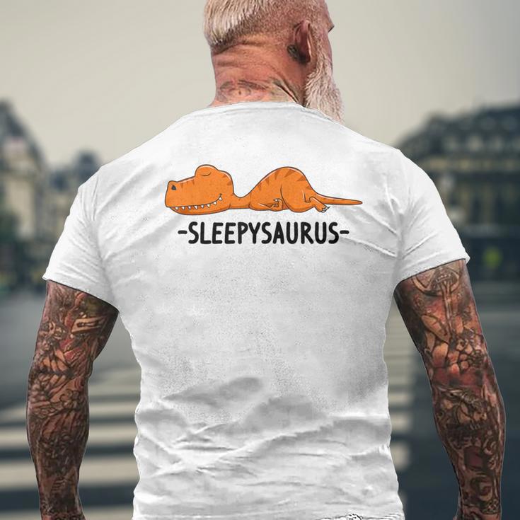 Sleepysaurus Schlaf Schlafanzug Nachthemd Dinosaurier T-Shirt mit Rückendruck Geschenke für alte Männer