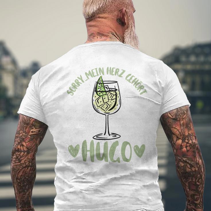 Summer Mein Herz Gehört Hugo Spritz Sekt Elderblüte Wein Gray T-Shirt mit Rückendruck Geschenke für alte Männer