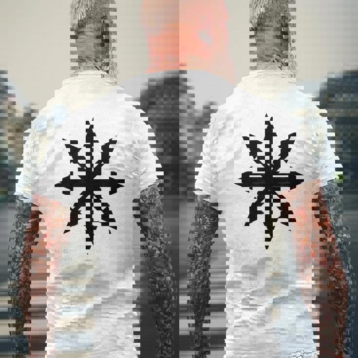 Symbole De L'étoile Du Chaos Punk Métal Pentagramme Anarchie T-shirt imprimé au dos Cadeaux pour les vieillards