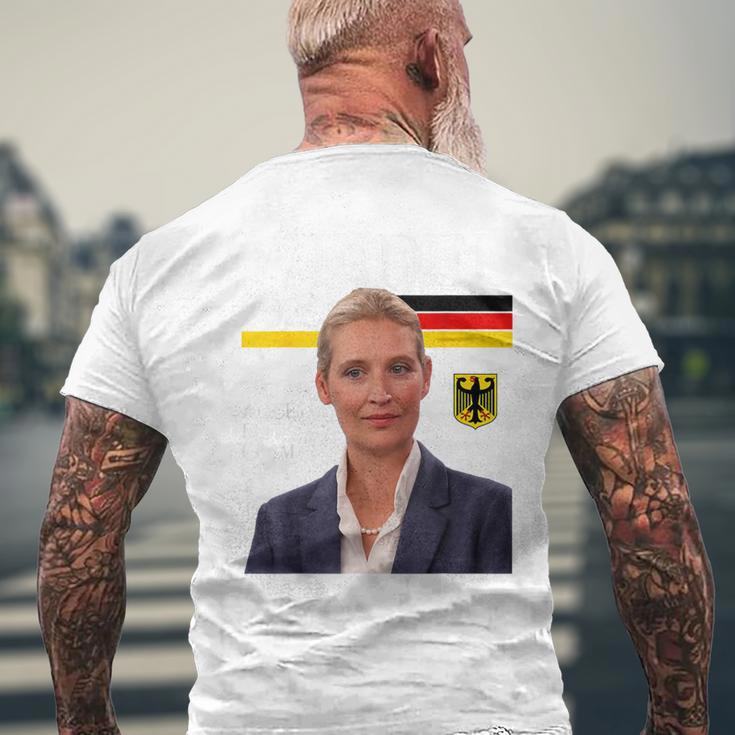 Team Alice For Germany Weidel 2025 Blue T-Shirt mit Rückendruck Geschenke für alte Männer