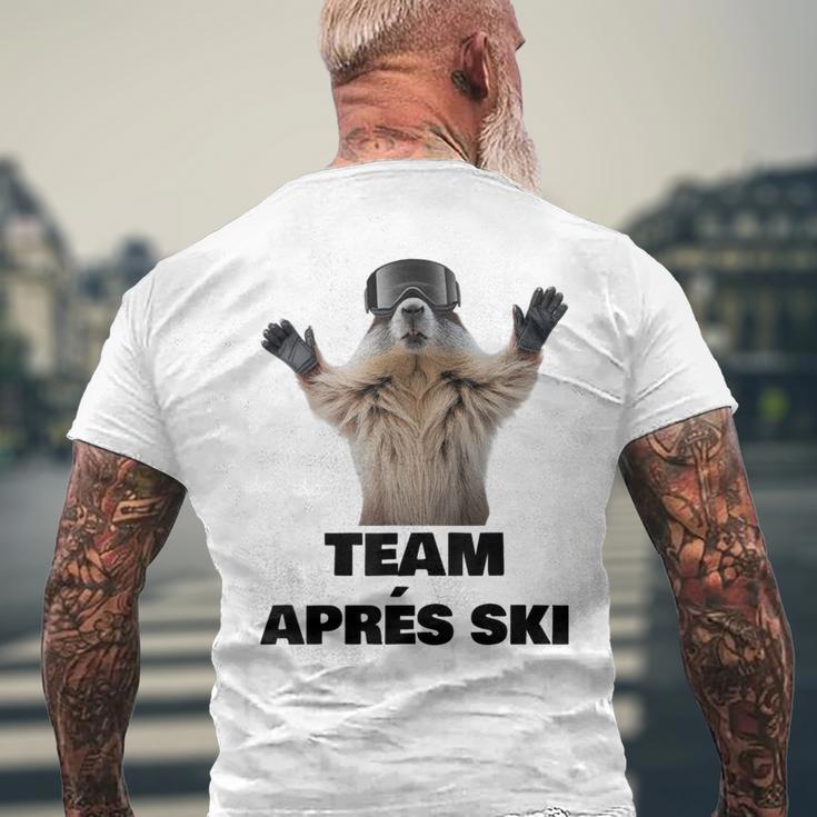 Team Aprés-Ski T-Shirt mit Rückendruck Geschenke für alte Männer