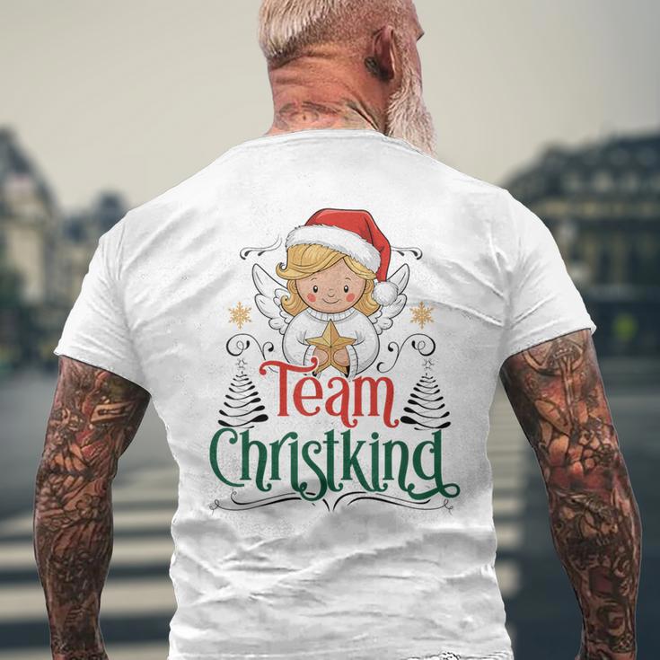 Team Christkind Christmas Eve Family Costume T-Shirt mit Rückendruck Geschenke für alte Männer