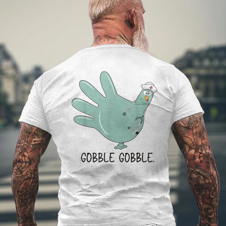 Turkey Glove Thanksgiving Gobble Nurse Thanksgiving Fall Men's Back Print T-Shirt Gifts for Old Men Turkey Glove Thanksgiving Gobble Nurse Thanksgiving Fall Men's Back Print T-Shirt Gifts for Old Men
