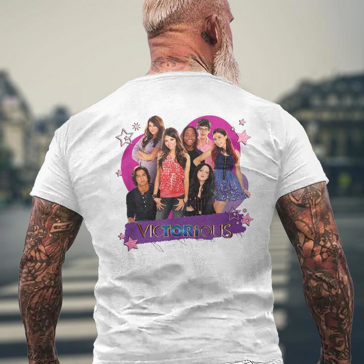 Victorious Main Cast Lovely Group Shot Gray T-Shirt mit Rückendruck Geschenke für alte Männer