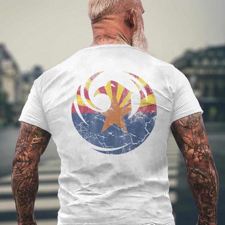 Vintage Fade Phoenix Arizona FlagT-Shirt mit Rückendruck Geschenke für alte Männer