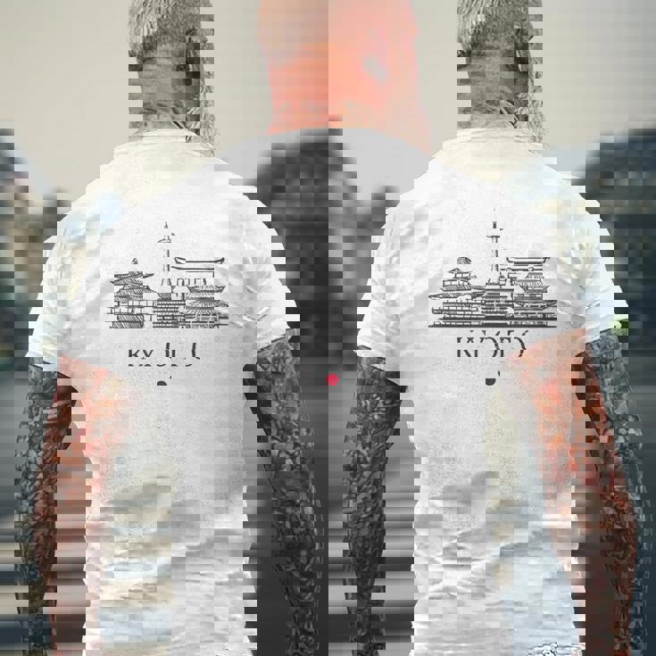 Vintage Kyoto Japónacaciones Japón Lover Camiseta Hombre Estampado Espalda Regalos para ancianos
