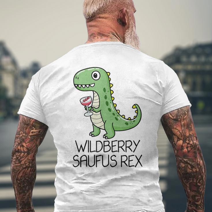 Wildberry Saufus Rex Dino Wildberry Lillet Summer Cocktail T-Shirt mit Rückendruck Geschenke für alte Männer