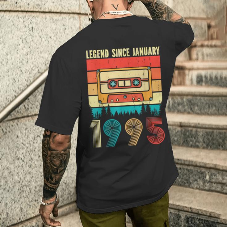 30 Years Old Legend Since January 1995 30Th Birthday T-Shirt mit Rückendruck Geschenke für Ihn