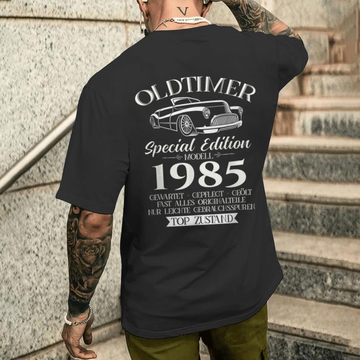 40Th Birthday Manintageintage 1985 T-Shirt mit Rückendruck Geschenke für Ihn