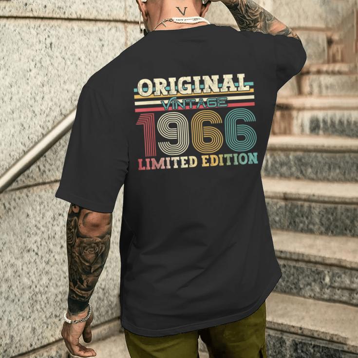 58Th Birthday Originalintage 1966 Year 1966 T-Shirt mit Rückendruck Geschenke für Ihn