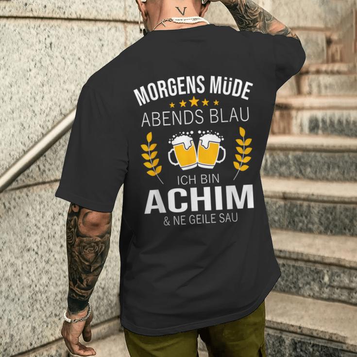 Achim Name Idea Birthday Saying T-Shirt mit Rückendruck Geschenke für Ihn