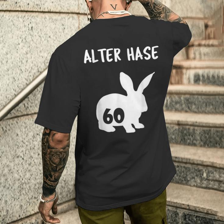 Alter Hase 60 Years And Round Birthday T-Shirt mit Rückendruck Geschenke für Ihn