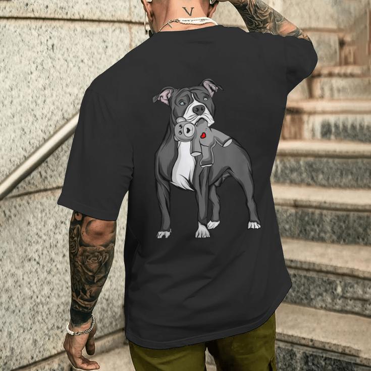 American Staffordshire Terrier Amstaff T-Shirt mit Rückendruck Geschenke für Ihn