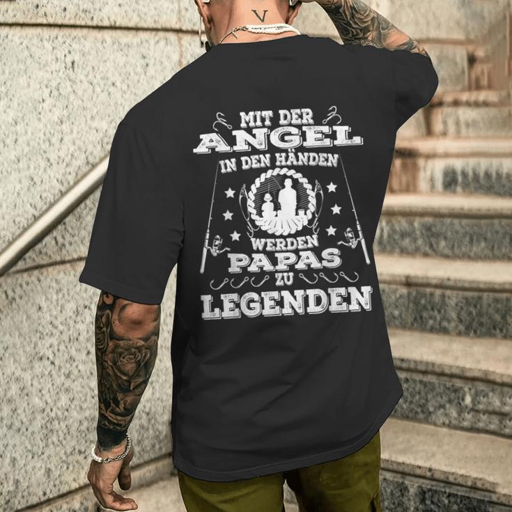 Angel Papa Sind Legends Angel Saying Angel Kings T-Shirt mit Rückendruck Geschenke für Ihn