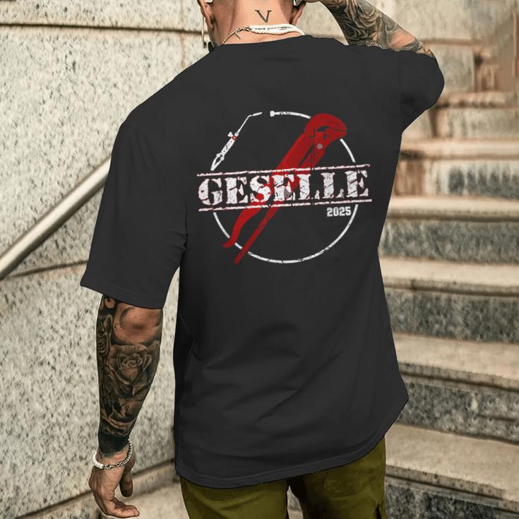 Anlagenmechaniker Shk 2025 Heizungsbauer Geselle T-Shirt mit Rückendruck Geschenke für Ihn