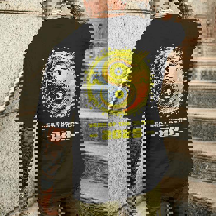 Année Du Serpent 2025 Nouvel An Lunaire Nouvel An Chinois T-shirt imprimé au dos Cadeaux pour lui