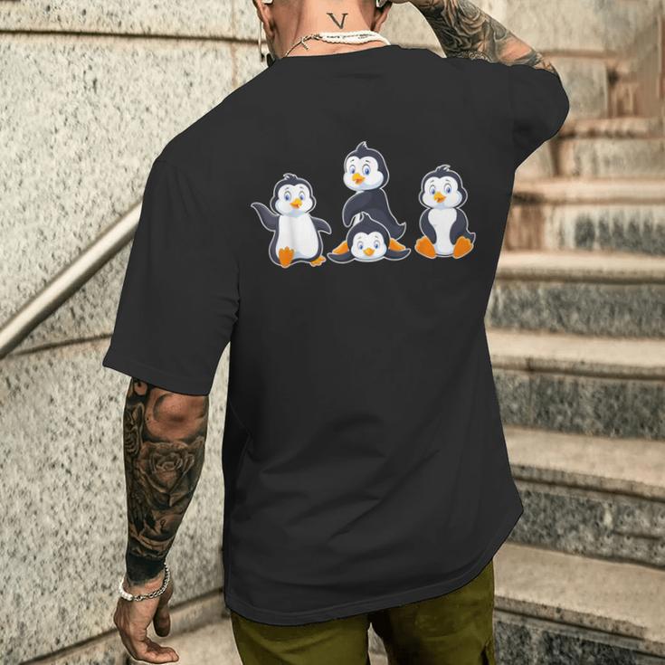 Antarctic Animal For Children Penguin T-Shirt mit Rückendruck Geschenke für Ihn