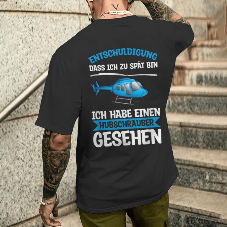 Apology Helicopter See Helicopter Pilot T-Shirt mit Rückendruck Geschenke für Ihn