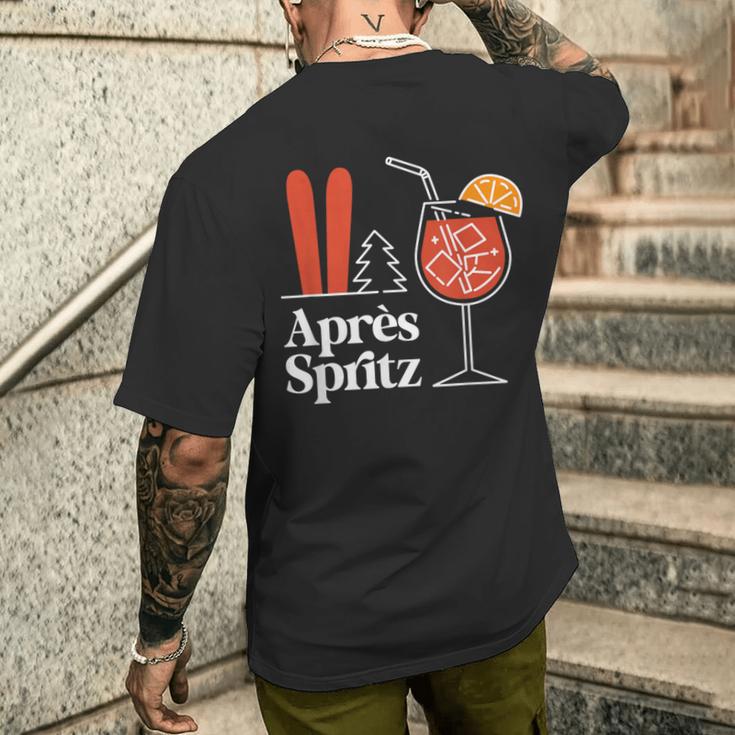 Après Spritz X Aperölchen Spritz & Skiing Skier Ski T-Shirt mit Rückendruck Geschenke für Ihn