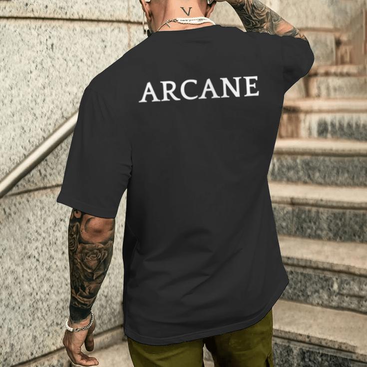 Arcane English Word Apparel T-Shirt mit Rückendruck Geschenke für Ihn