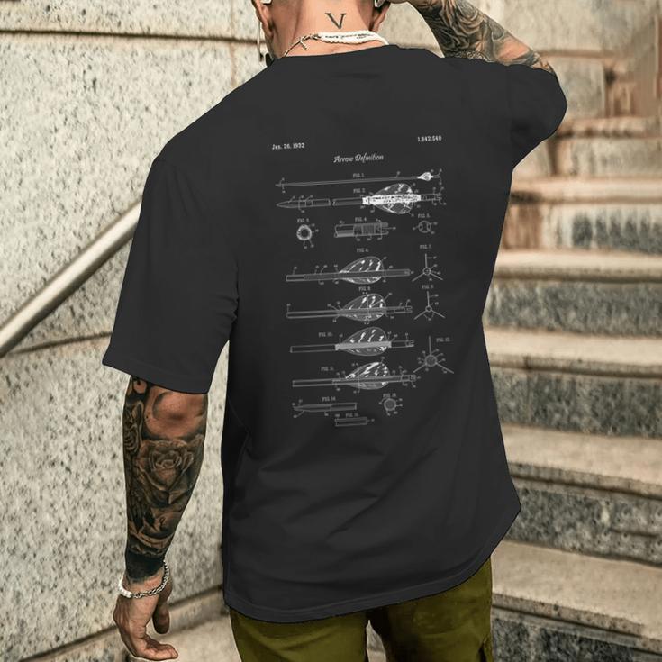 Archer Arrow Definition Archery T-Shirt mit Rückendruck Geschenke für Ihn