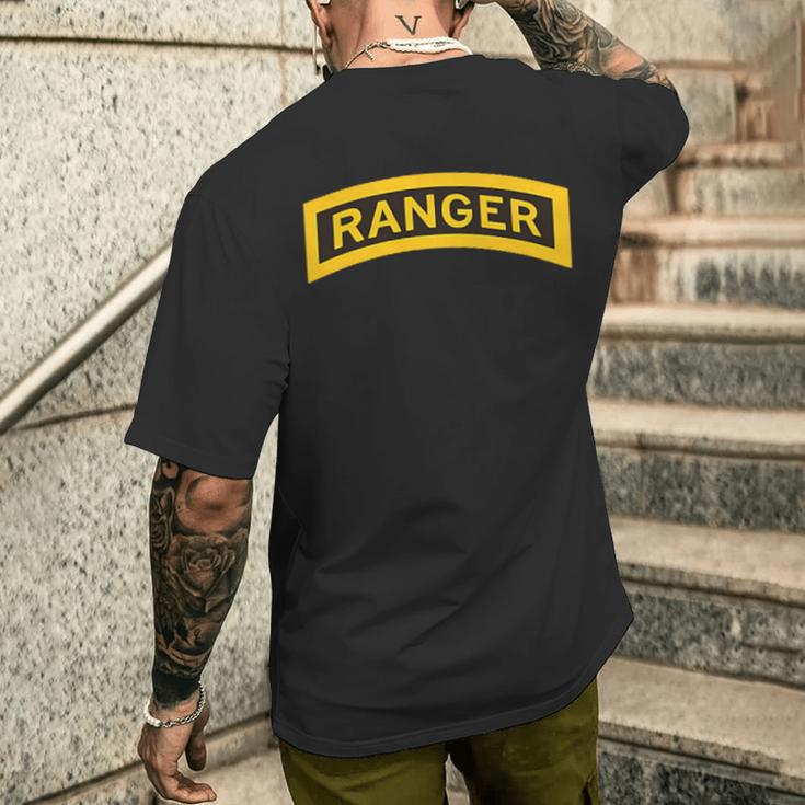 Army Ranger Ranger Tab Us Army Ranger School T-Shirt mit Rückendruck Geschenke für Ihn