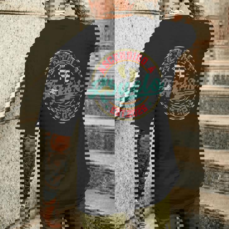 Ascendido A Abuelo 2025 Anunciar Abuelos Primerizos Camiseta Hombre Estampado Espalda Regalos para él