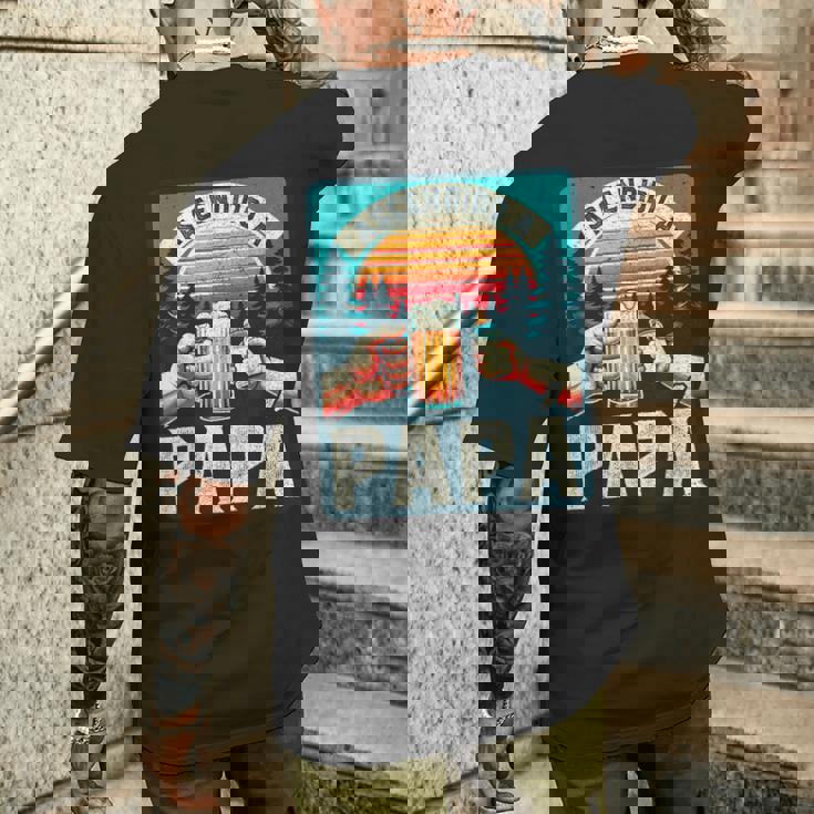 Ascendido A Papá Embarazo Sorpresa Anuncio Embarazo Camiseta Hombre Estampado Espalda Regalos para él