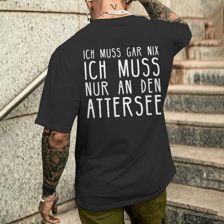 Attersee I Austria Motif For Austrian T-Shirt mit Rückendruck Geschenke für Ihn