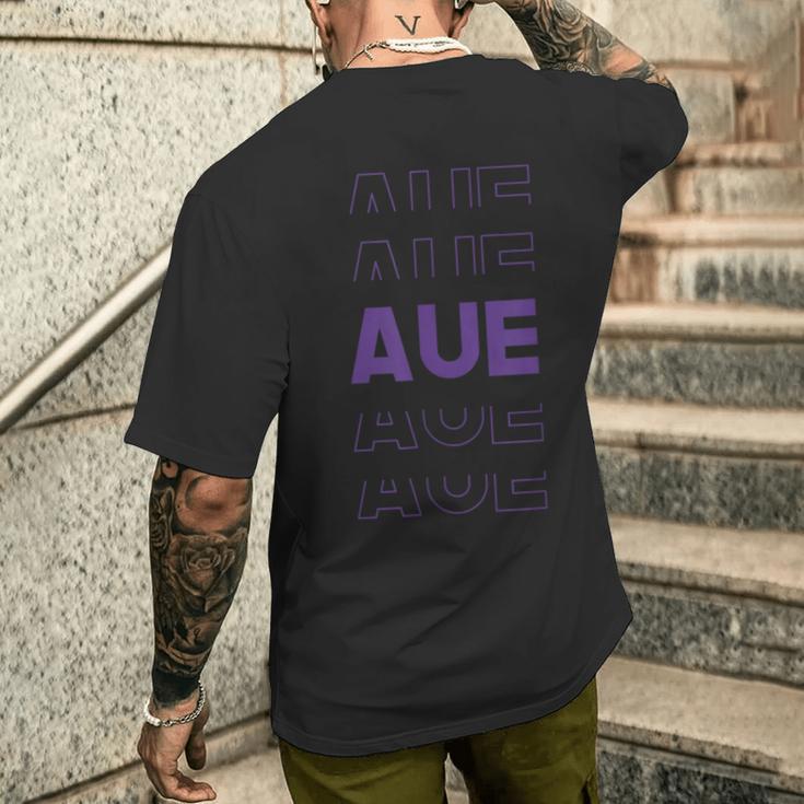 Aue Supporter Erzgebirge T-Shirt mit Rückendruck Geschenke für Ihn