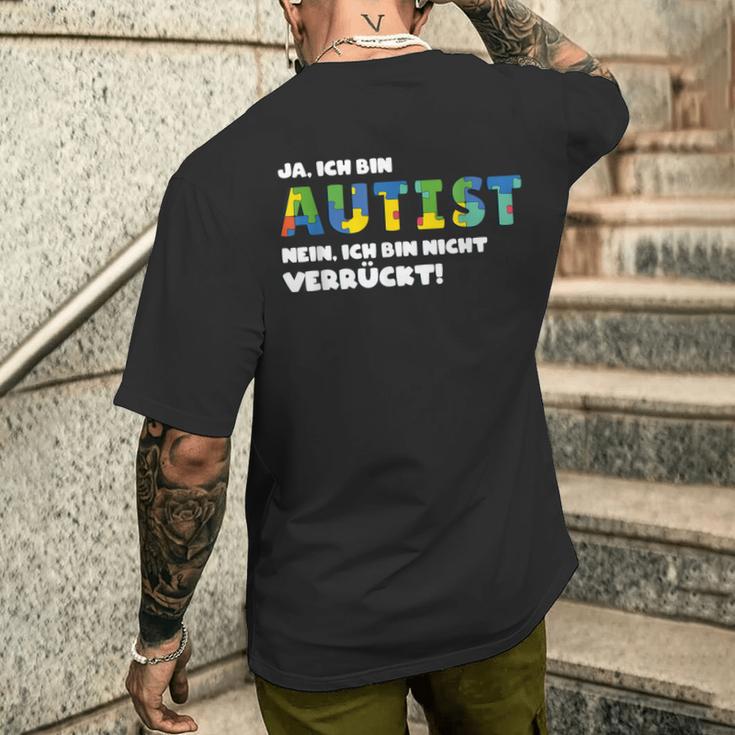 Autism Awareness Outfit Autistic Support T-Shirt mit Rückendruck Geschenke für Ihn