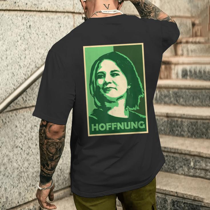 Baerbock Green Chancellor Bundnis Wahl German Chancellor S T-Shirt mit Rückendruck Geschenke für Ihn