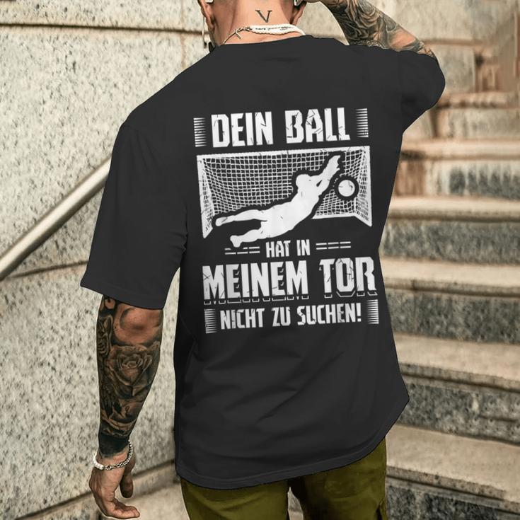 Ball Goalkeeper Goalkeeper Football Sports T-Shirt mit Rückendruck Geschenke für Ihn