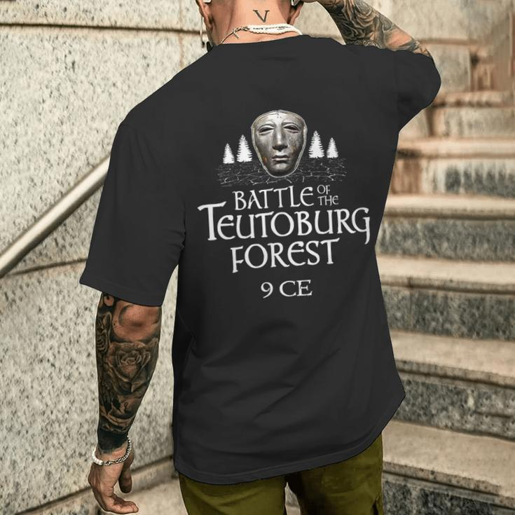 Battle Teutoburg Forest Antique Romearus Arminius Germania S T-Shirt mit Rückendruck Geschenke für Ihn