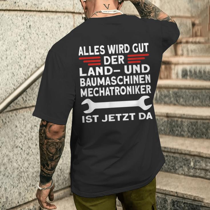 Beruf Land Und Baumaschinenmechatroniker T-Shirt mit Rückendruck Geschenke für Ihn