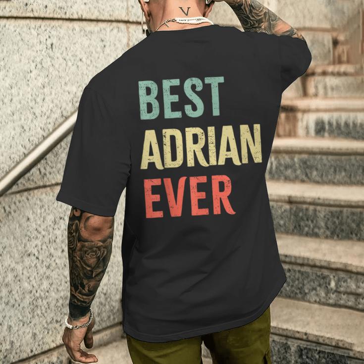 Best Adrian Ever First Name T-Shirt mit Rückendruck Geschenke für Ihn