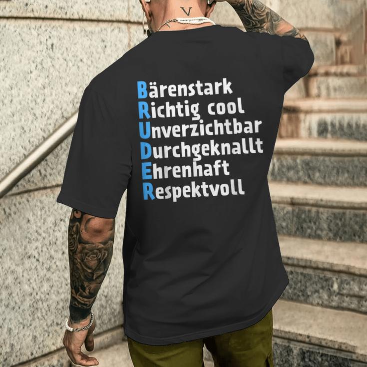 Best Brother Brother For Siblings T-Shirt mit Rückendruck Geschenke für Ihn