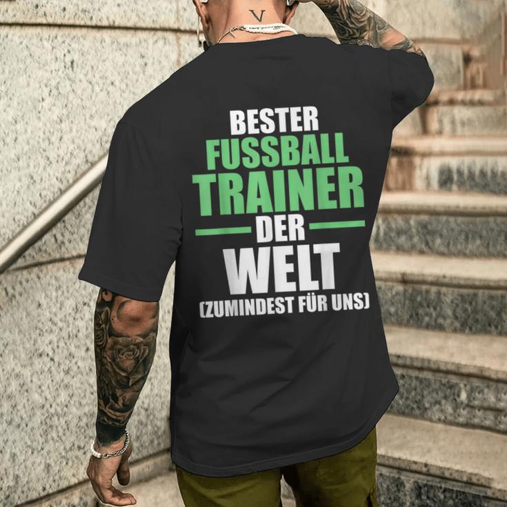 Best Football Trainer In The World Trainer T-Shirt mit Rückendruck Geschenke für Ihn