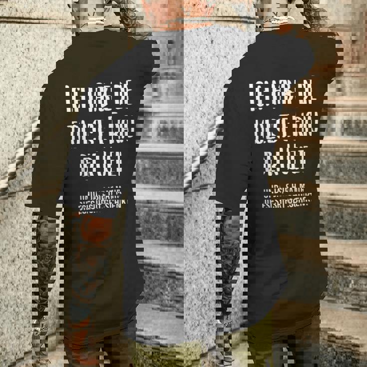 Beste Ehefrau Lustig Spruch Eheerheiratet Partner T-Shirt mit Rückendruck Geschenke für Ihn