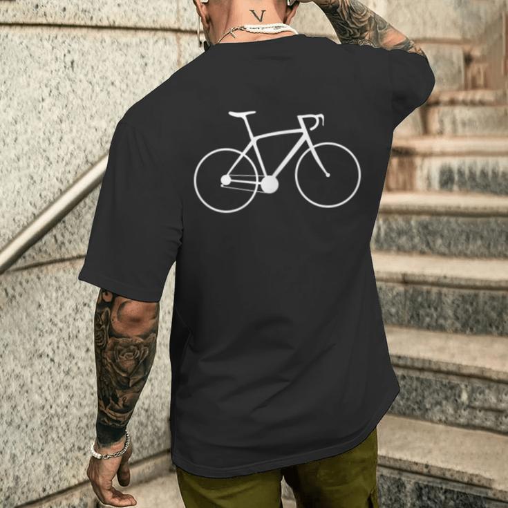 Bicycle Small Breast Print T-Shirt mit Rückendruck Geschenke für Ihn