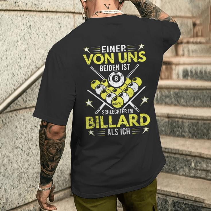 Billiard Accessories Billiard Pool Player S T-Shirt mit Rückendruck Geschenke für Ihn