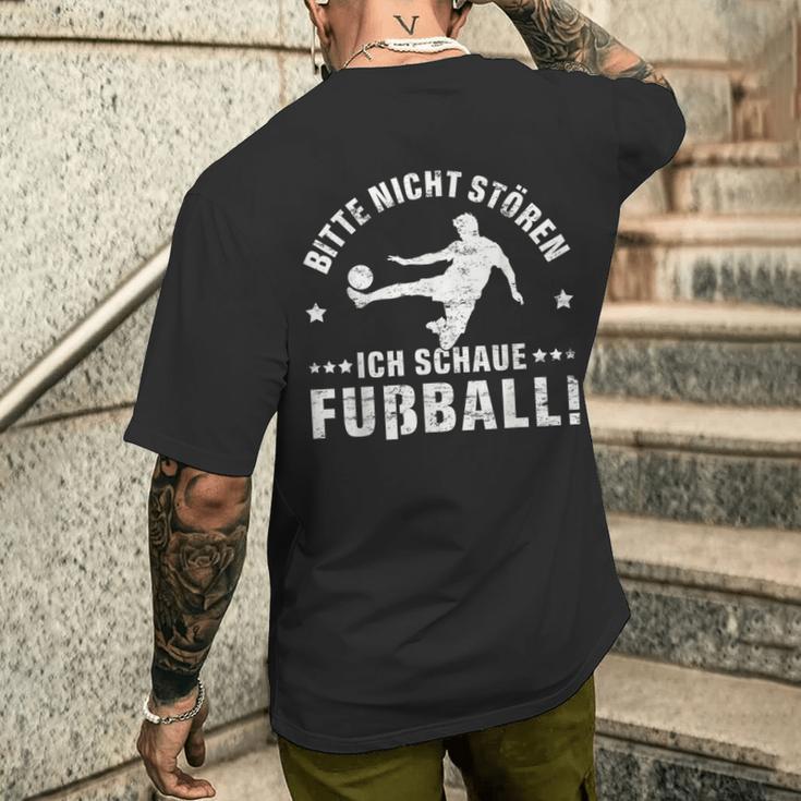 Bitte Nicht Stören Ich Schaue Football Grung T-Shirt mit Rückendruck Geschenke für Ihn