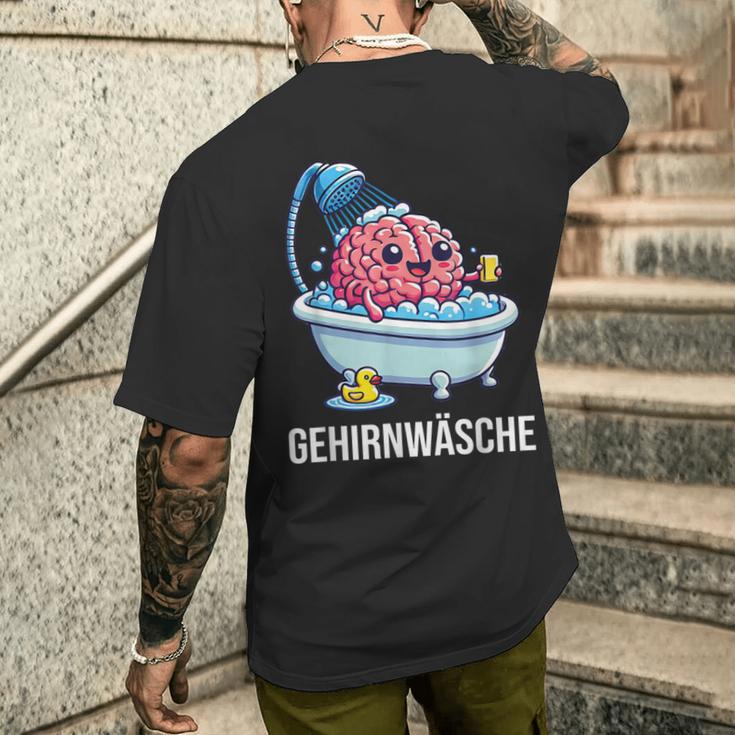 Brain Brainwash T-Shirt mit Rückendruck Geschenke für Ihn