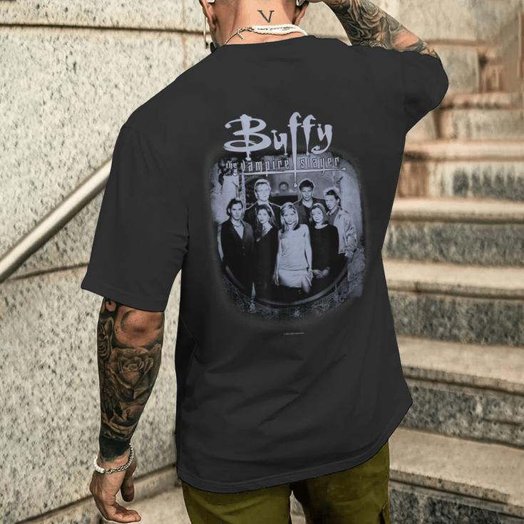 Buffy Theampire Slayer Distressedintage Scooby Gang T-Shirt mit Rückendruck Geschenke für Ihn