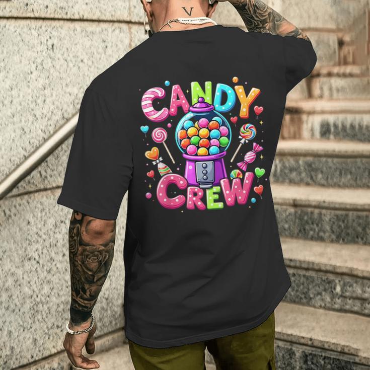 Candy Crew Decorations Sweetie Candy Squad T-Shirt mit Rückendruck Geschenke für Ihn